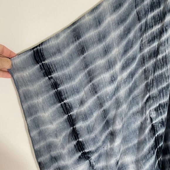 Emory Park Blue Tie Dye Kimono Beach Cover up SZ XL Summer Boho Vacation Resort - Picture 4 of 5